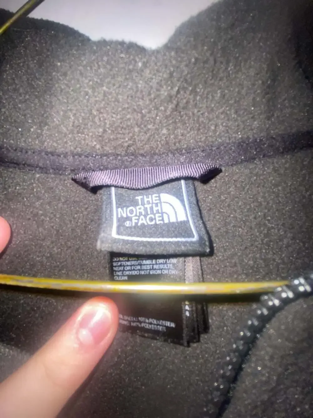 The North Face Gray and Black Full Zip Fleece Jacket